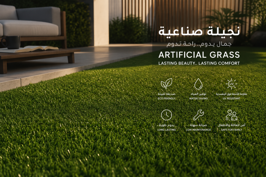 النجيلة الاصطناعية: الخيار الأمثل للحدائق والملاعب والمساحات الخارجية
